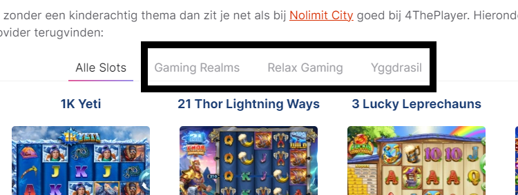 4ThePlayer aggregators