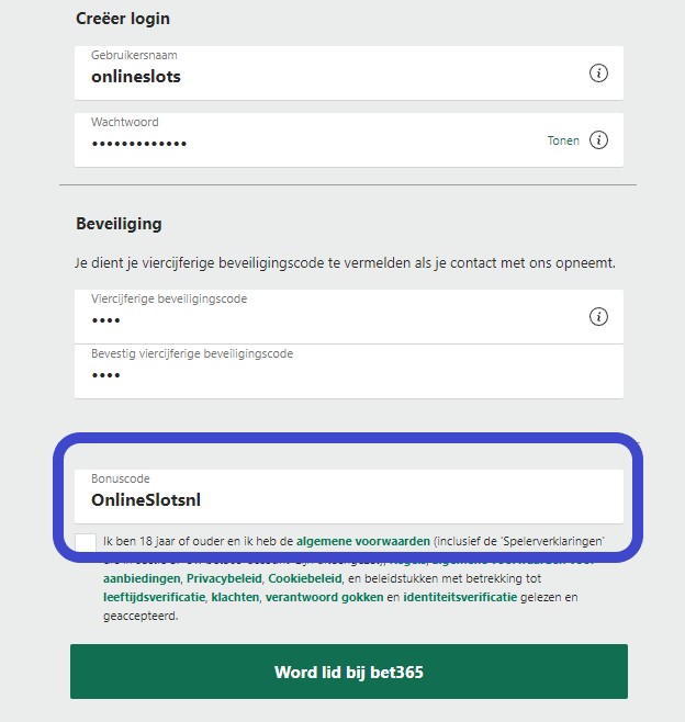 Bonuscode casino