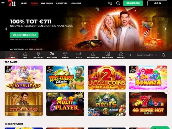 711 Casino website