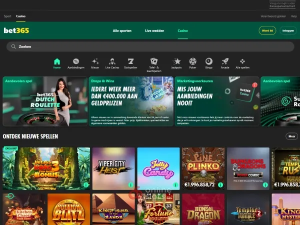 BET365 Casino website