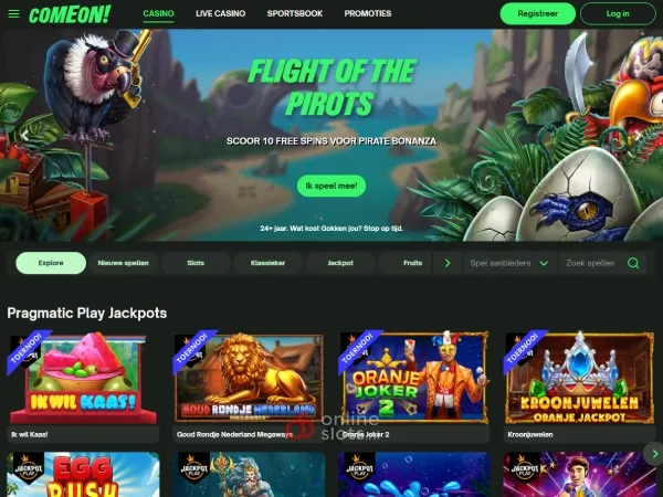 Comeon website
