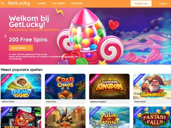GetLucky website