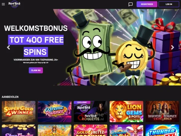 Hard Rock casino website