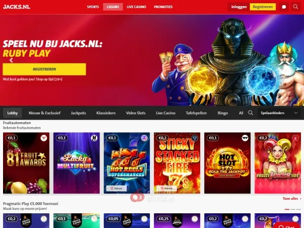Jacks nl website
