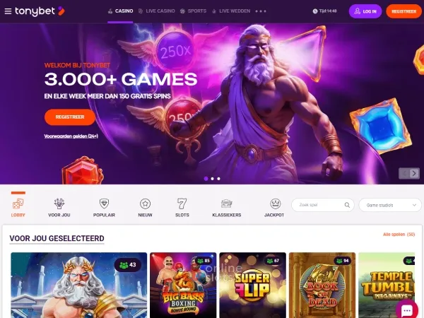 Tonybet website