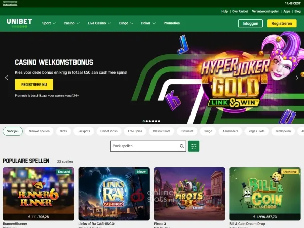 Unibet casino Website