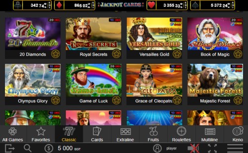 amusnet casino games lobby