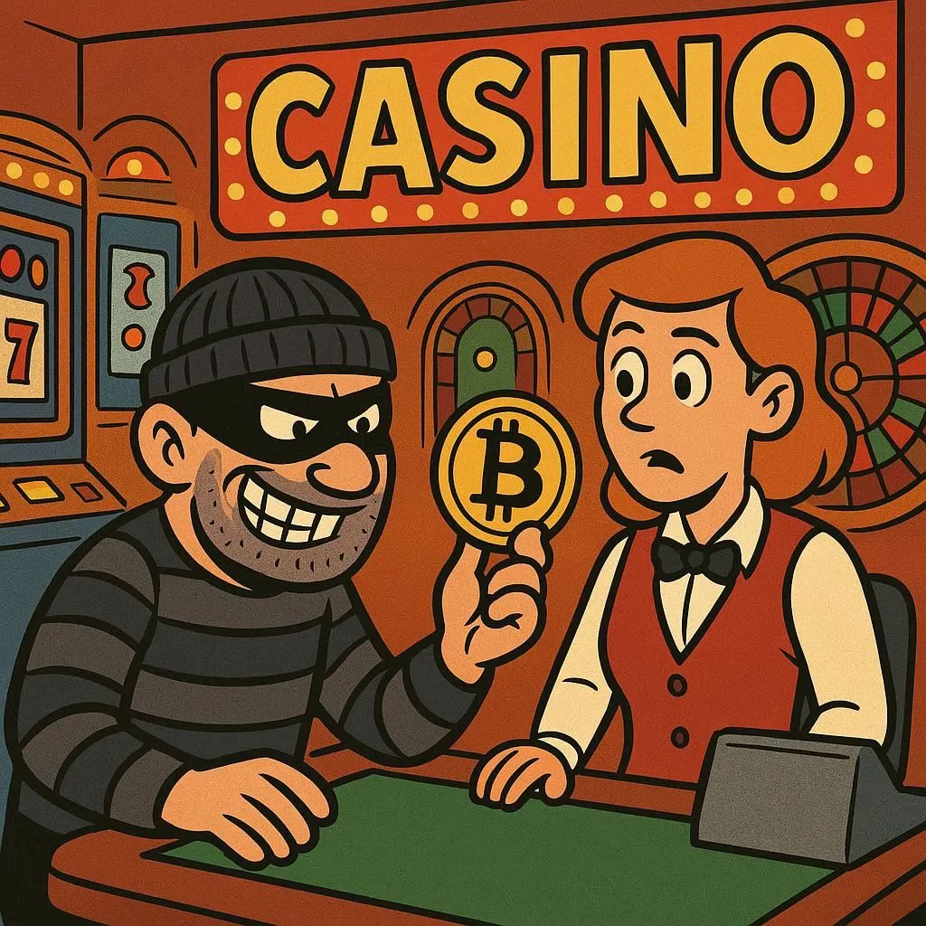 Bitcoin bij casino