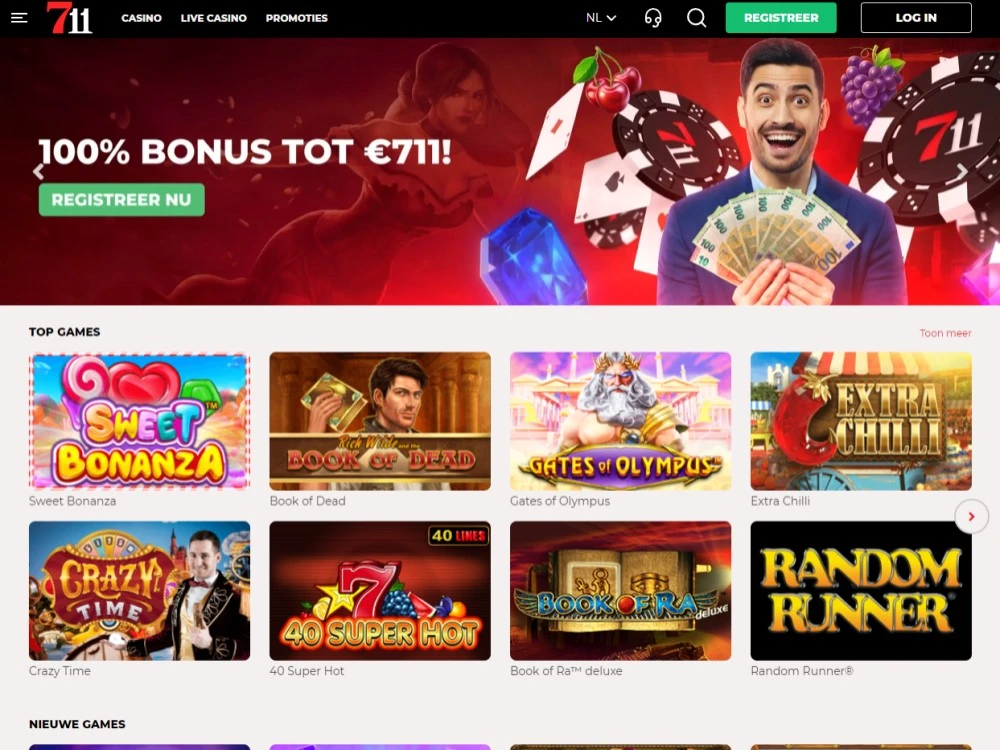 711 Casino website