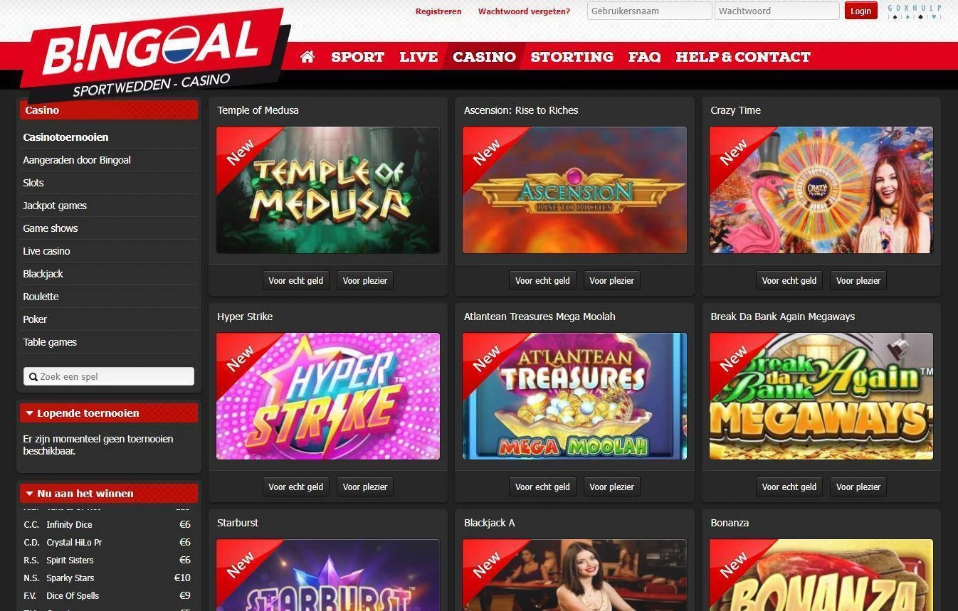 Bingoal casino review 2024 met slots en max €250, Bonus