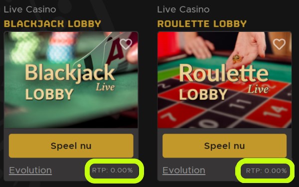 Casino lobby RTP