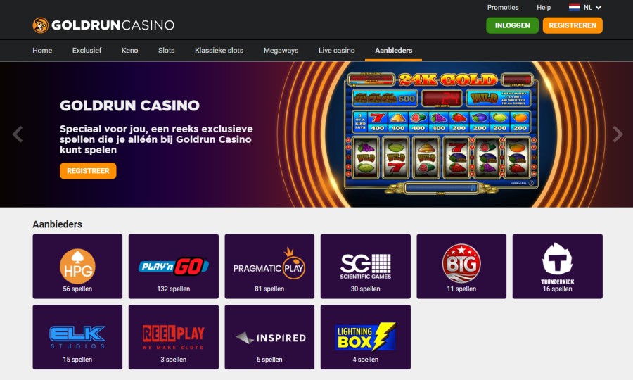 Goldrun casino software