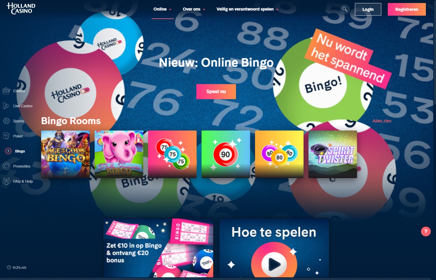 Holland casino bingo