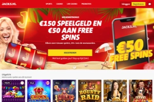 Jacks online casino Printscreen
