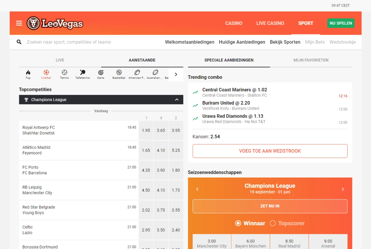 Leovegas Sport