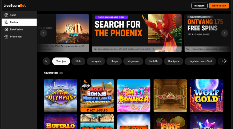 Livescorebet casino website