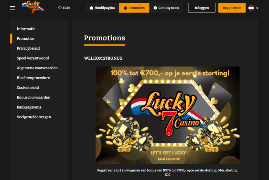 Lucky 7 Promoties
