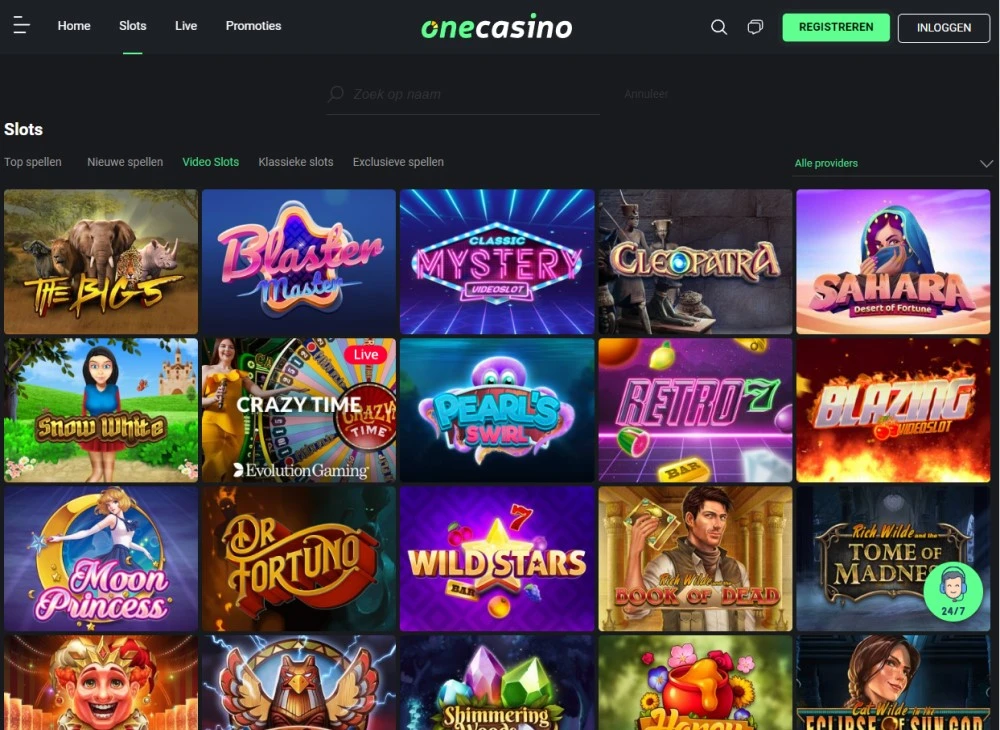 Online Videoslots One Casino