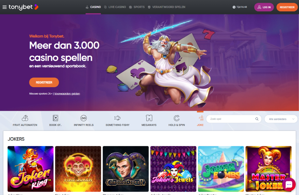 Tonybet.nl website