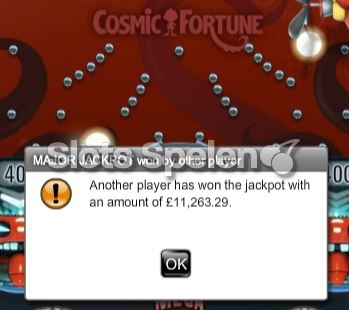 Cosmic Fortune Jackpot Winst