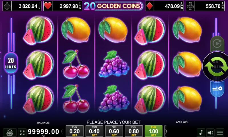 20 Golden Coins Printscreen