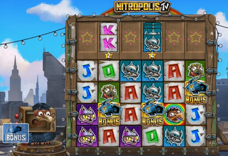 Nitropolis TV bonusspel starten