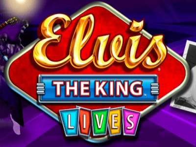 Elvis The King Lives slot logo