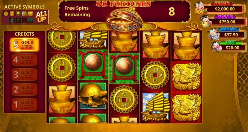 Gratis spins 88 Fortunes