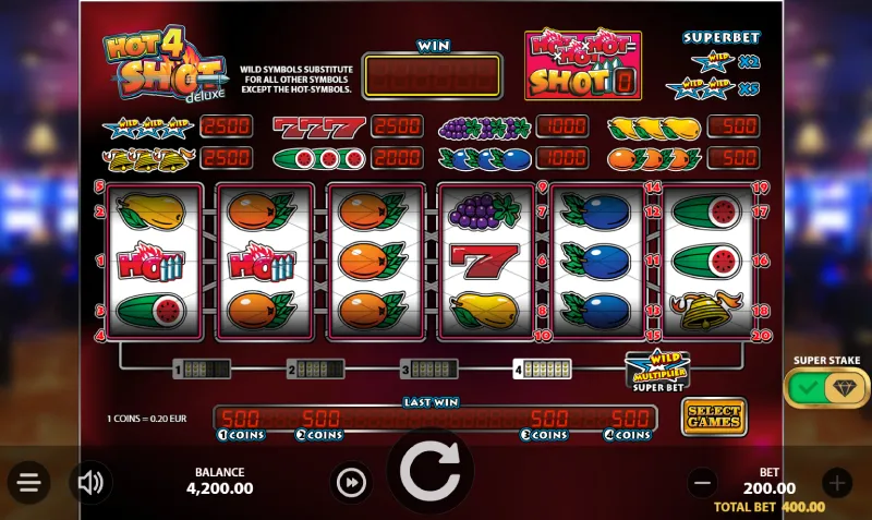 Hot4Shot Deluxe printscreen