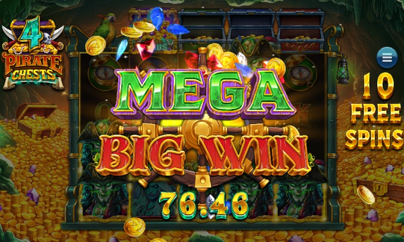4 Pirate Chests mega winst