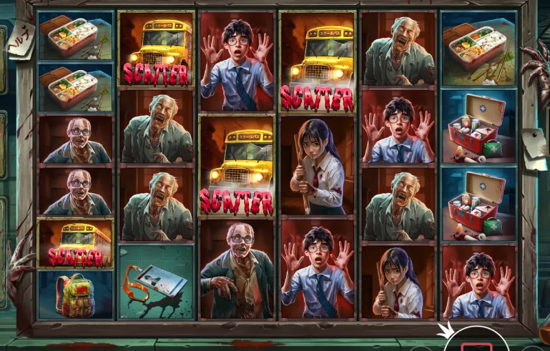 Zombie School Megaways scatters