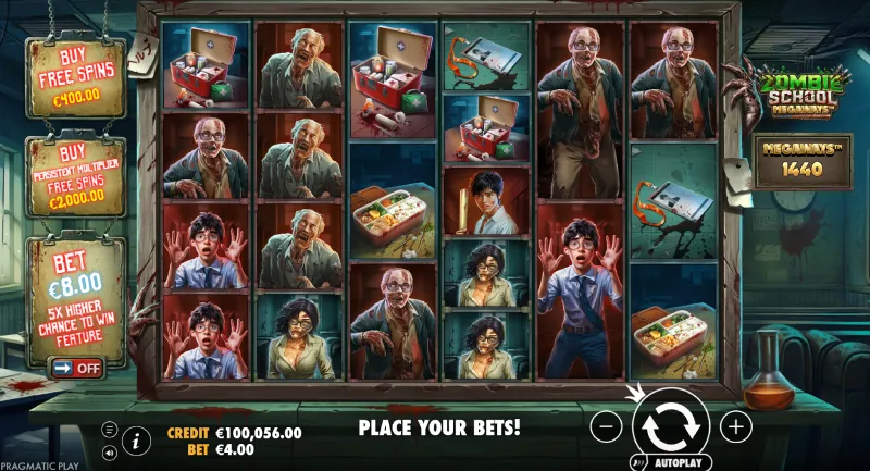 Zombie School Megaways screenshot