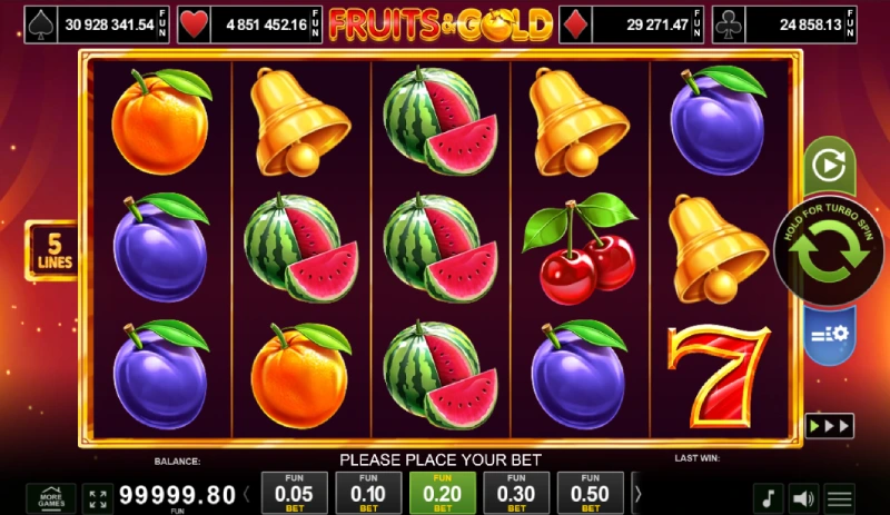 Fruits & Gold schermafbeelding