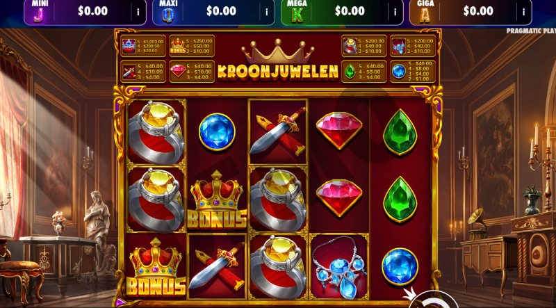 Schermafbeelding kroonjuwelen