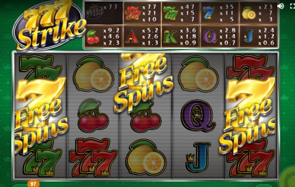 7 free spins