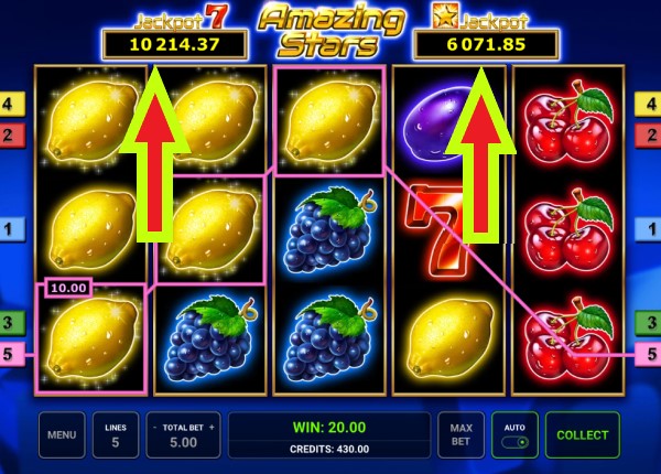 2 Jackpots Amazing Stars 2 Jackpots Amazing Stars
