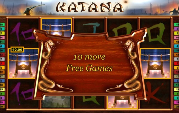 Katana extra free spins
