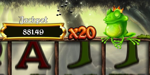 Kikker multiplier in basisspel Kikker multiplier