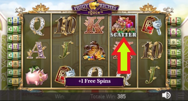 Piggy Riches extra free spin