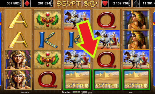 scatters Egypt Sky