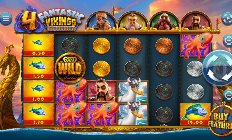 4 Fantastic Vikings Go Fishing schermafbeelding