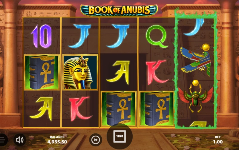 Book of Anubis free spins activeren