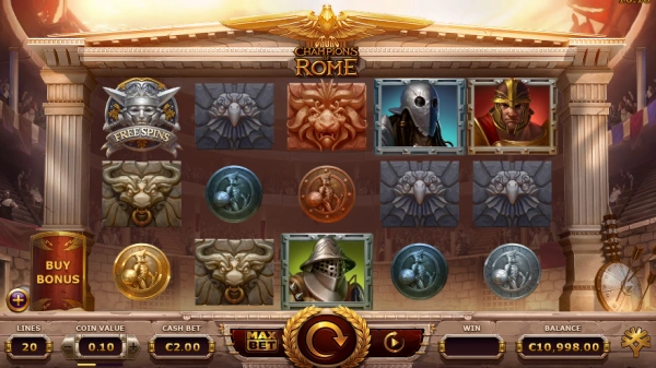 Champions of Rome slot printscreen
