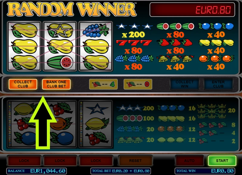 Collect club of bank one bet