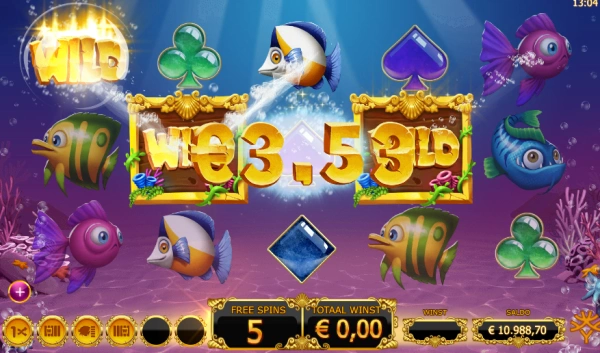 free spins golden fish tank