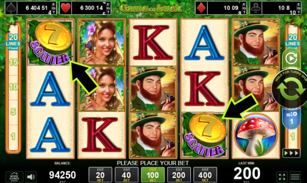 Gouden munten game of luck