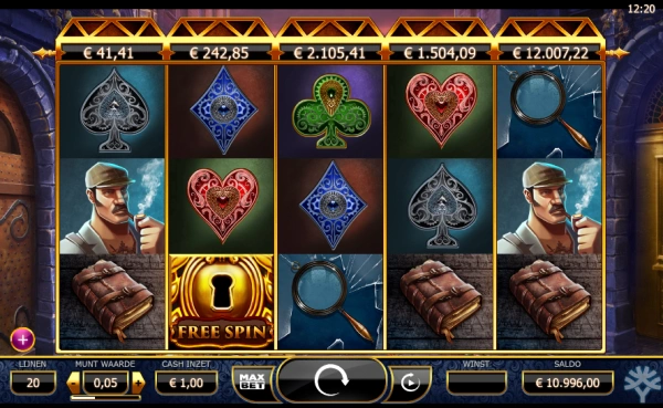 Holmes slot printscreen