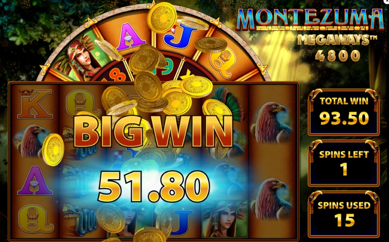 Montezuma Megaways grote winst