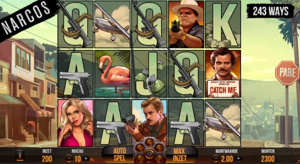 Narcos videoslot printscreen