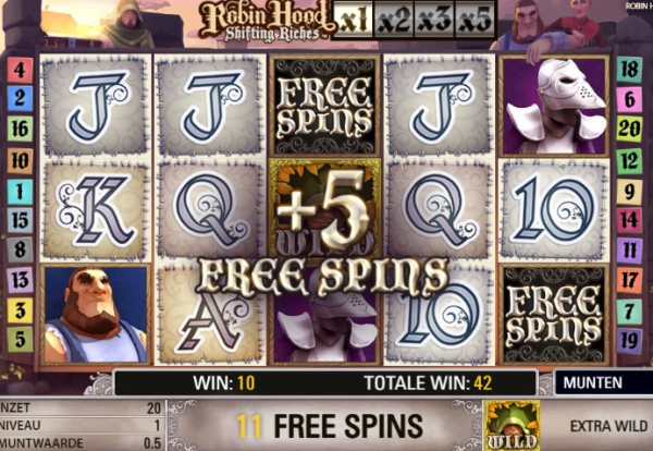 robin hood netent gratis spins
